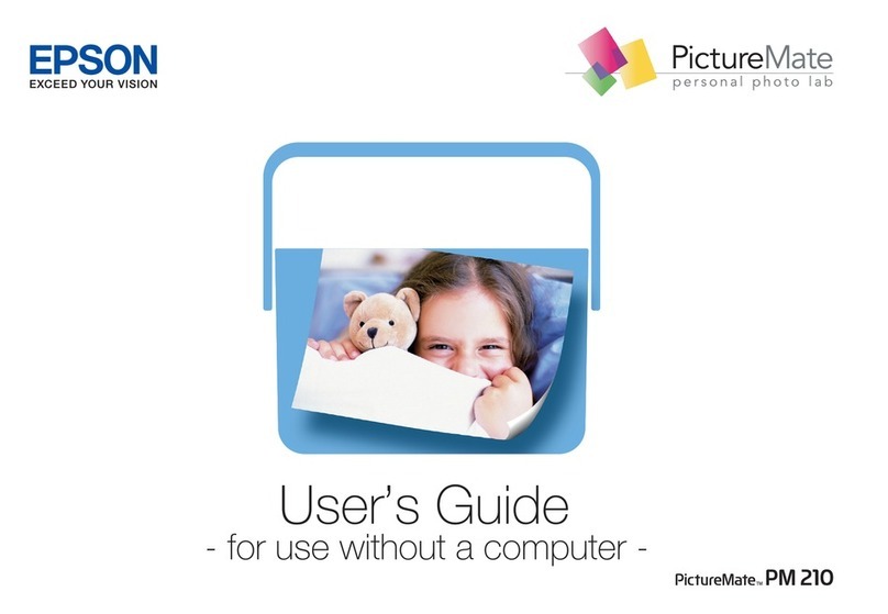 Epson PictureMate PM 210 User manual