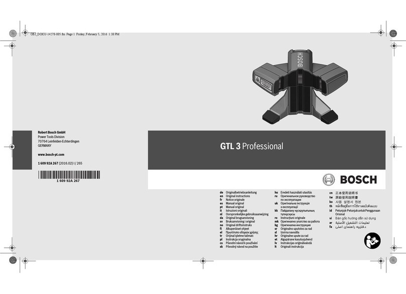 Bosch GTL 3 Professional User manual