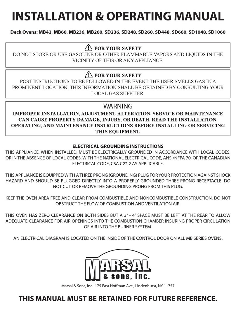 MARSAL MB42 Installation & operating manual