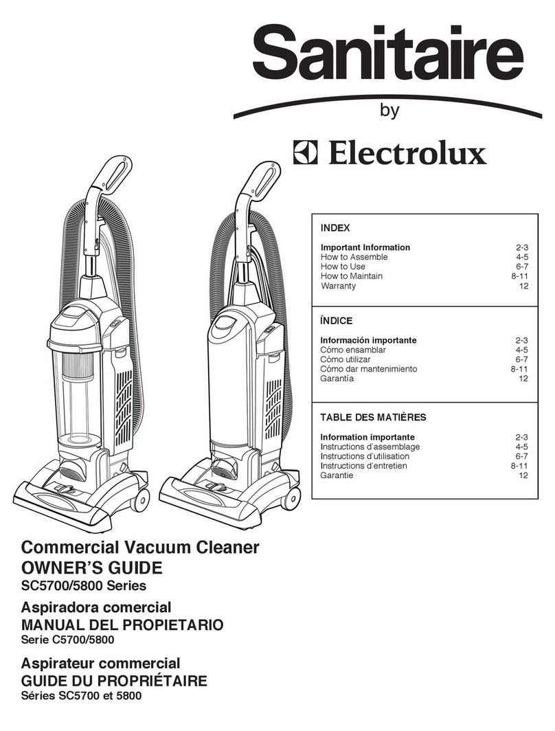 Sanitaire SC5700 Series User manual