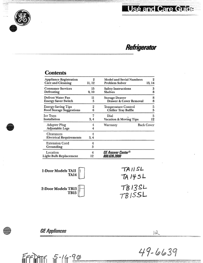 GE TA11 User manual