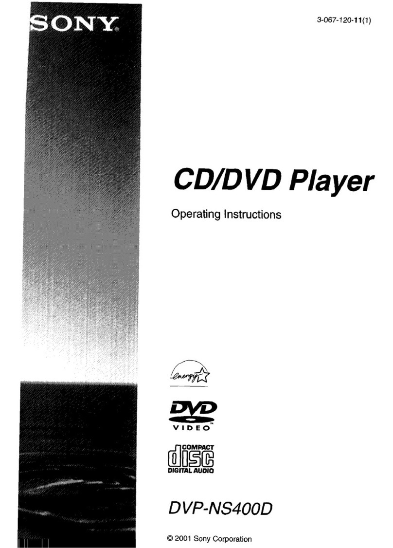 Sony DVP-NS4OOD User manual