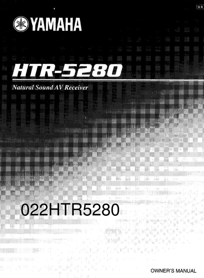 Yamaha HTR-5280 - AV Receiver - 5.1 Channel owner's manual