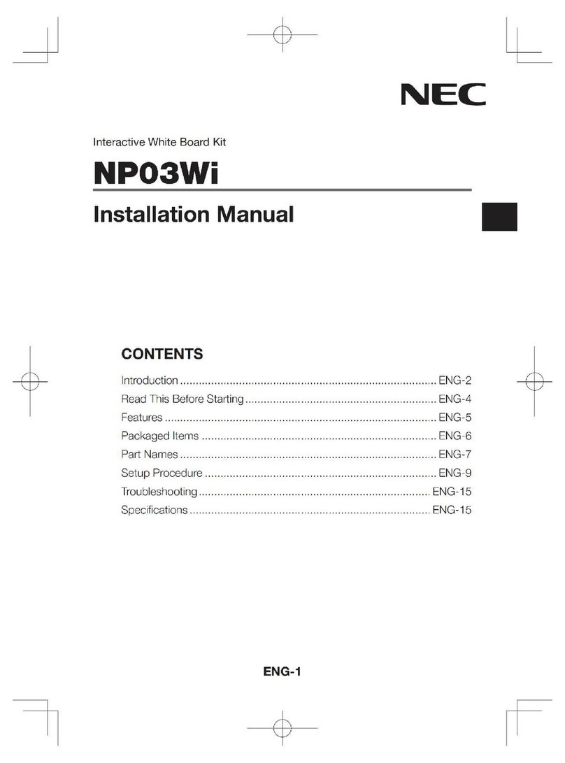 NEC NP03Wi installation manual