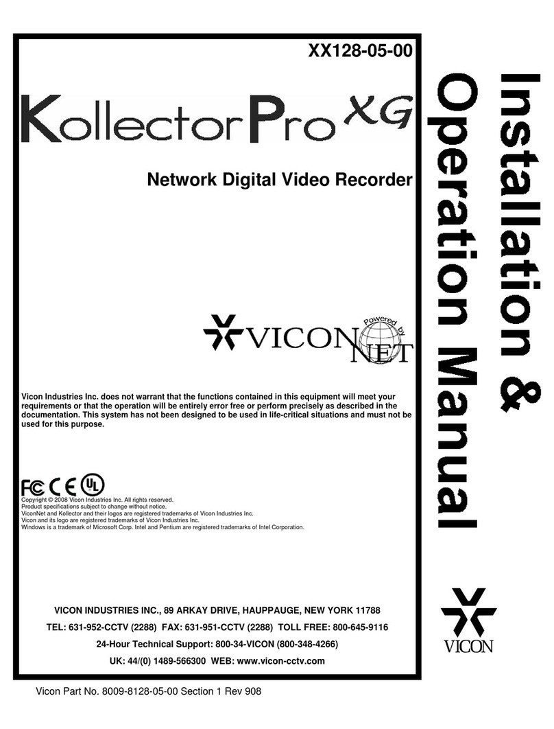 Vicon KollectorPro XG Installation & operation manual