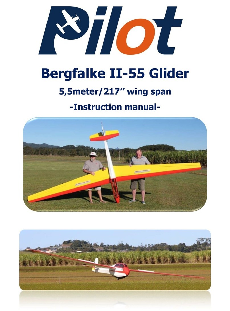 Pilot Communications Bergfalke II-55 Glider instruction manual