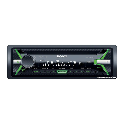 Sony CDX-G1152U User manual