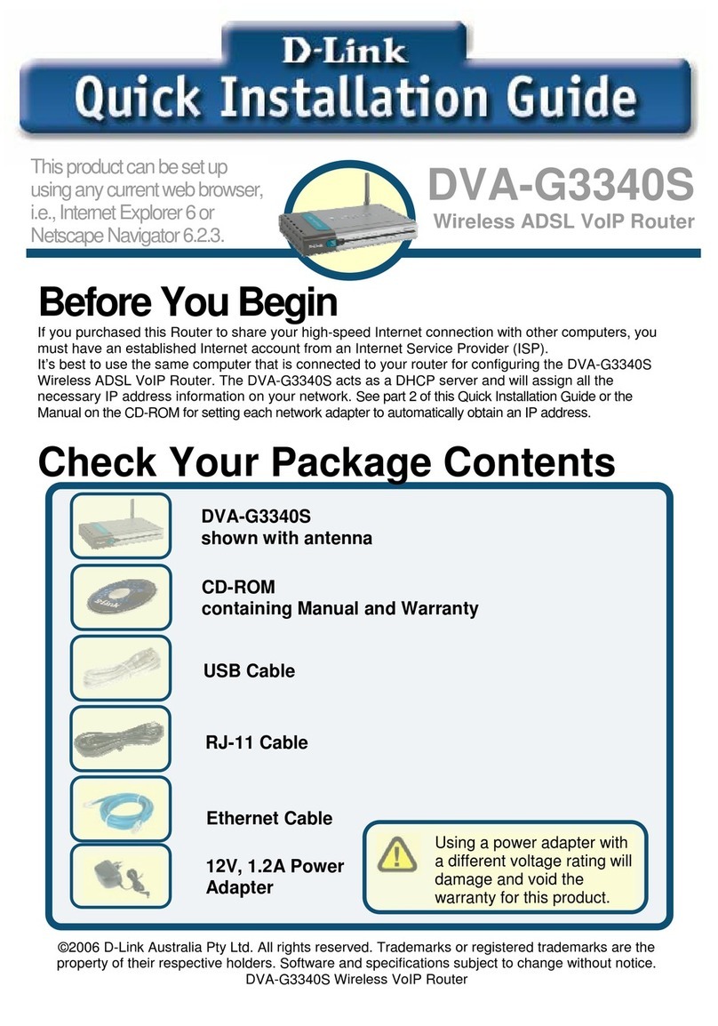 D-Link DVA-G3340S User manual