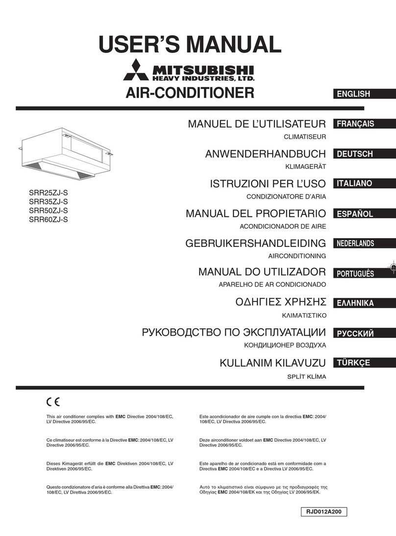 Mitsubishi SRR25ZJ-S User manual