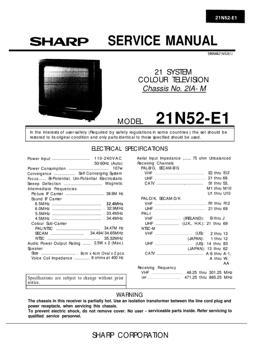 Sharp 21N52-E1 User manual Sharp 21N52-E1 User manual