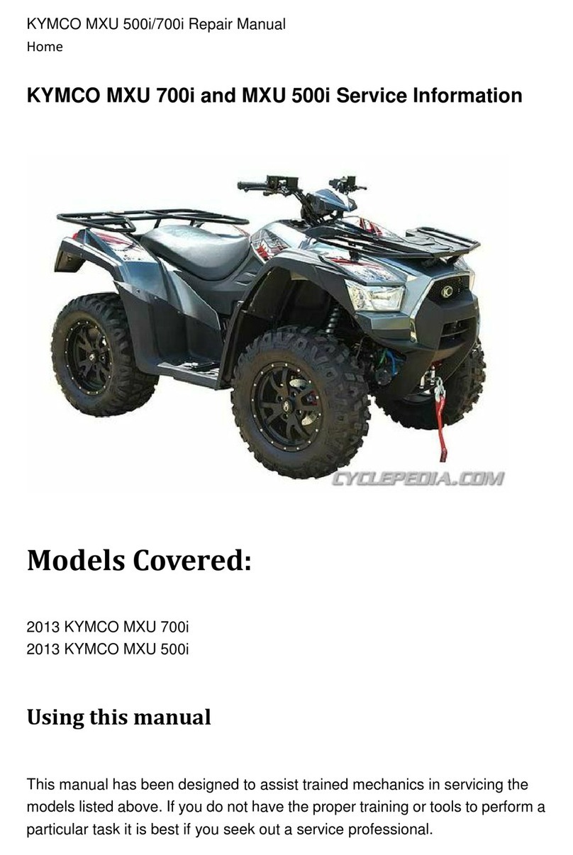 KYMCO MXU 500i Operating instructions