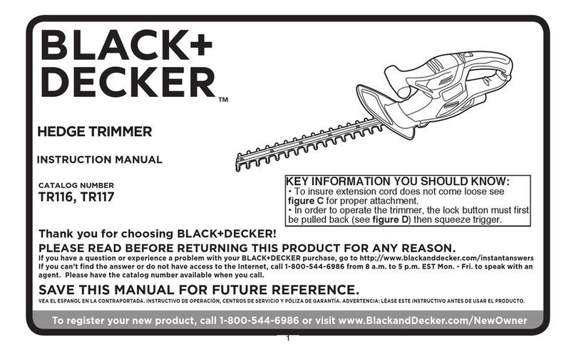 Black & Decker TR116 User manual