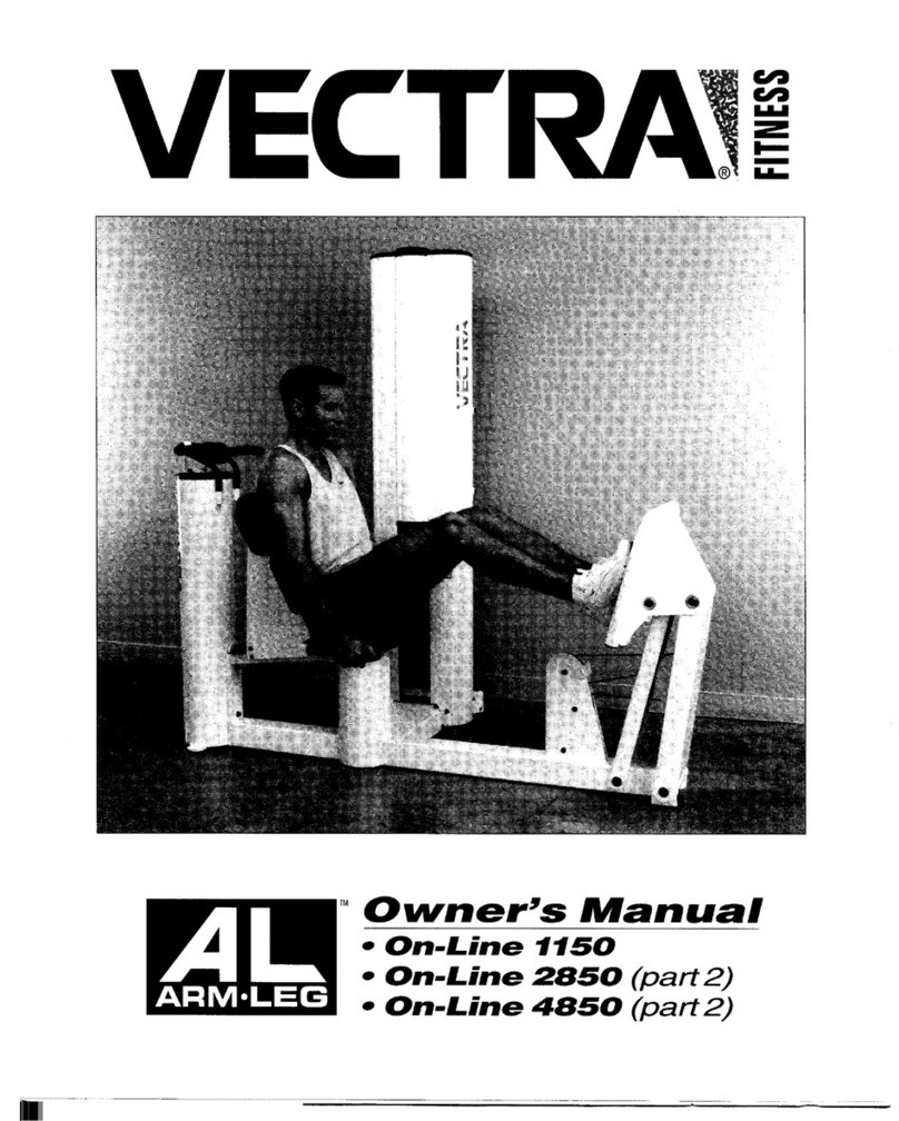 Vectra Fitness On-Line 2850 owner's manual