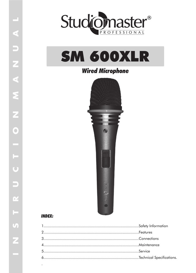 Studiomaster SM 600XLR instruction manual