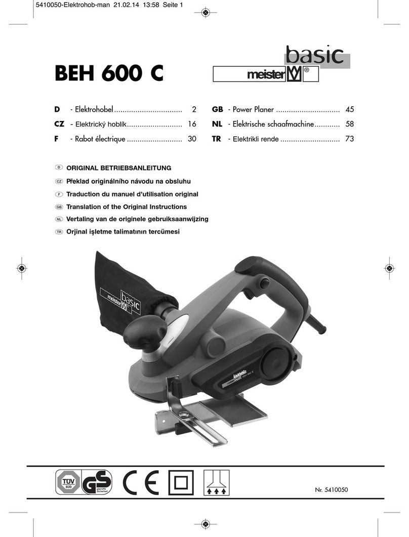 Meister BEH 600 C Translation of the original instructions