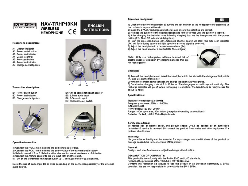 Konig HAV-TRHP10KN instructions