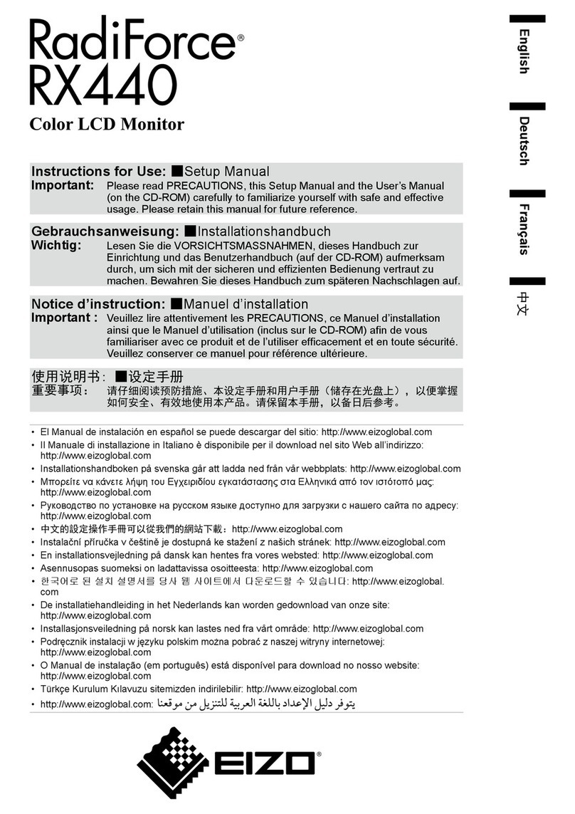 Radiforce RX440 User manual Radiforce RX440 User manual