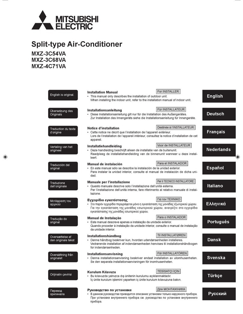 Mitsubishi Electric MXZ-3C54VA User manual
