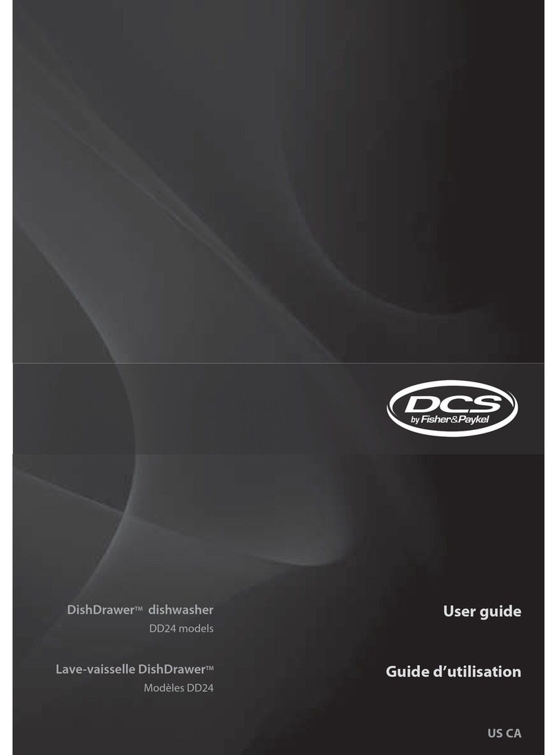 DCS DishDrawer DD24 series User manual