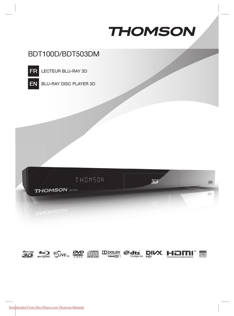 THOMSON BDT100D User manual
