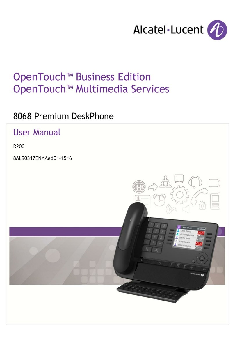 Alcatel-Lucent 8068 User manual Alcatel-Lucent 8068 User manual