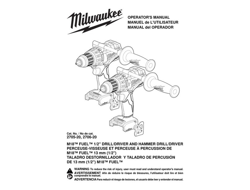 Milwaukee 2705-20 User manual