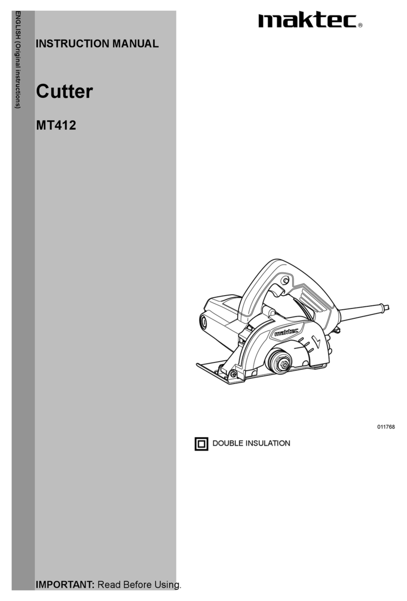Maktec MT412 User manual