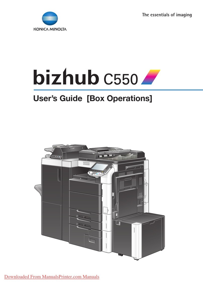 Konica Minolta bizhub C550 Series User manual
