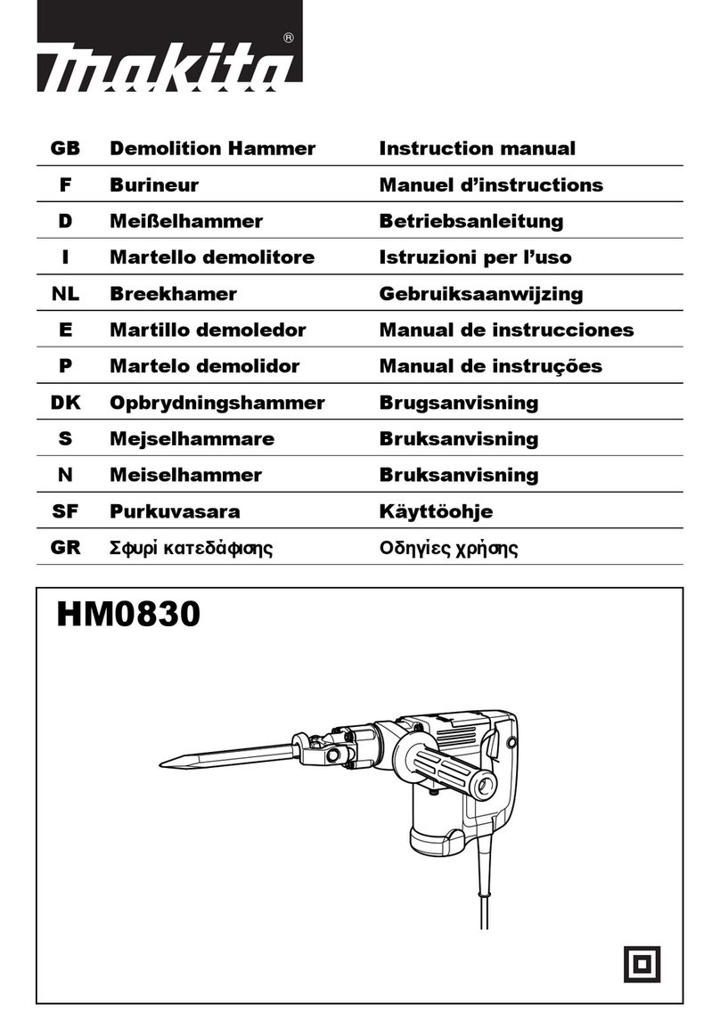 Makita HM0830 User manual