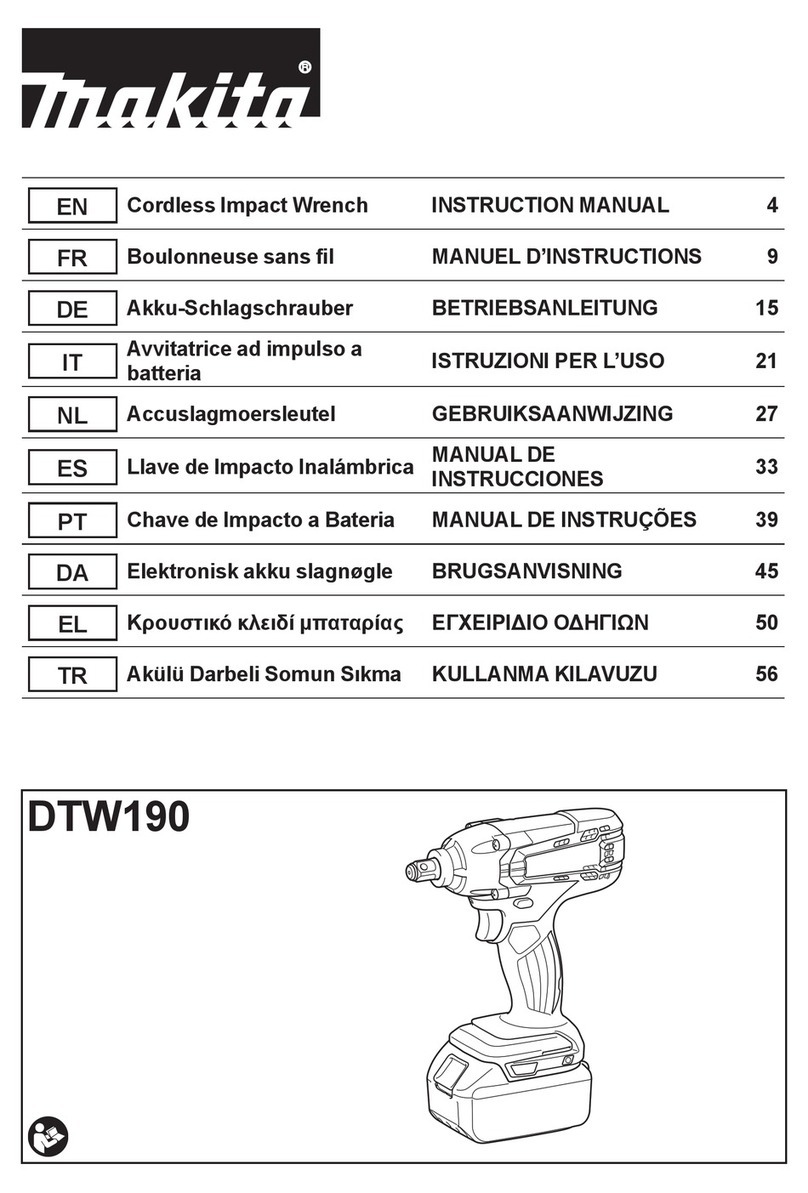 Makita DTW190 User manual Makita DTW190 User manual