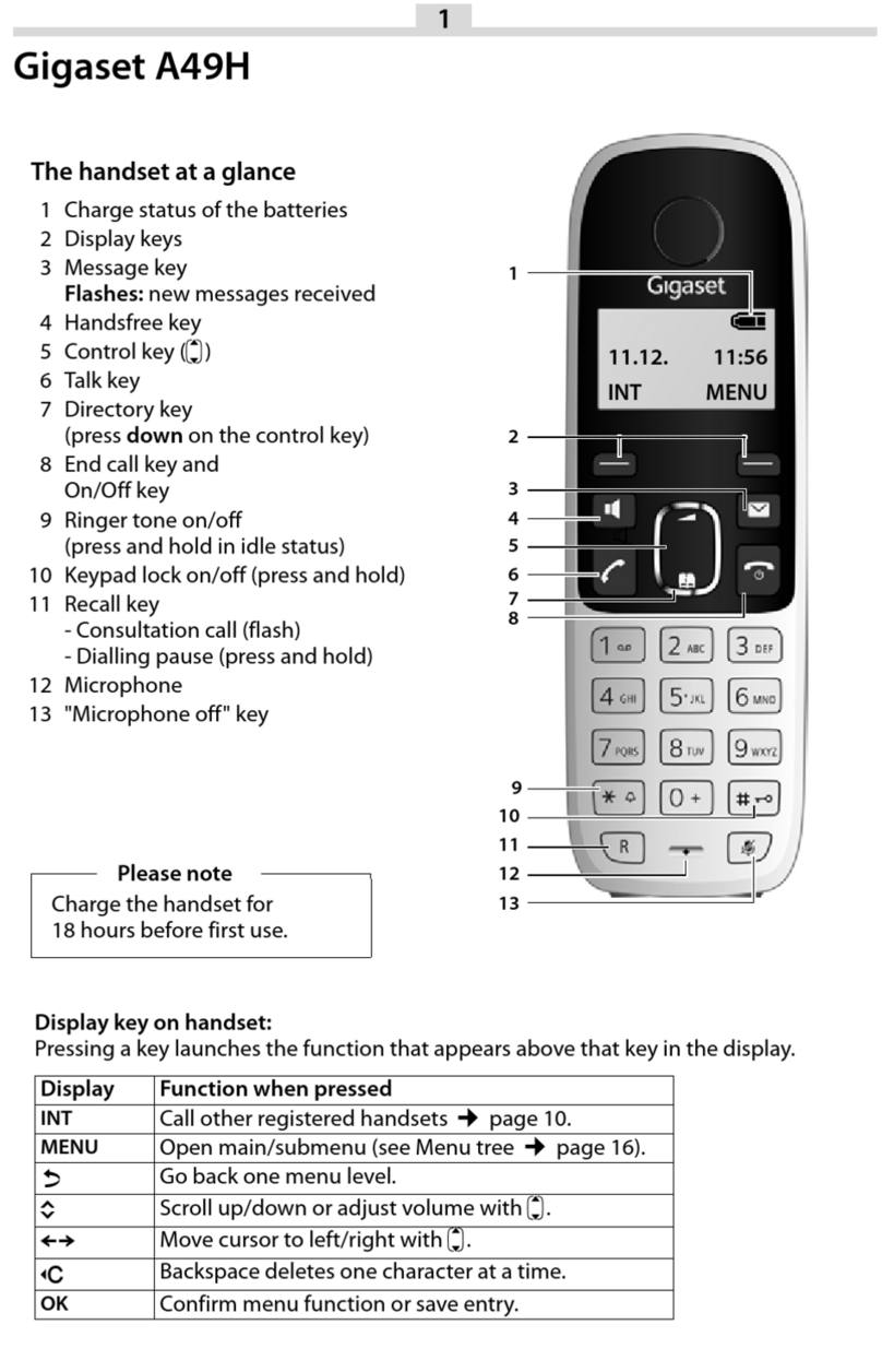 Gigaset A49H manual