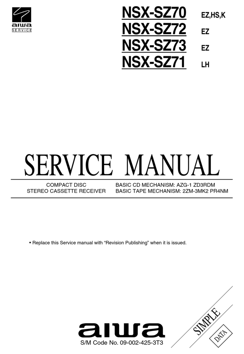 Aiwa NSX-SZ70 User manual