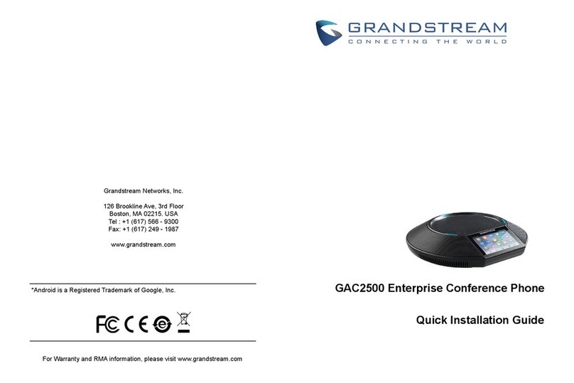 Grandstream Networks GAC2500 User manual