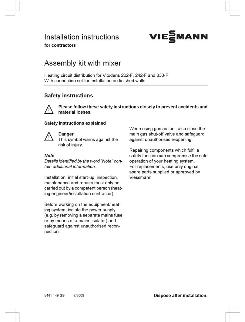 Viessmann Vitodens 222-F installation instructions Viessmann Vitodens 222-F installation instructions
