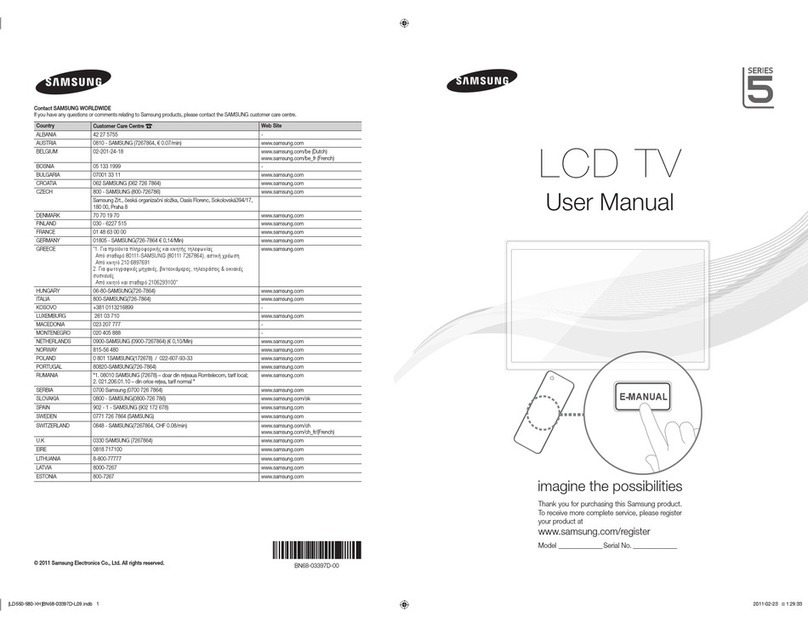 Samsung LE32D550 User manual