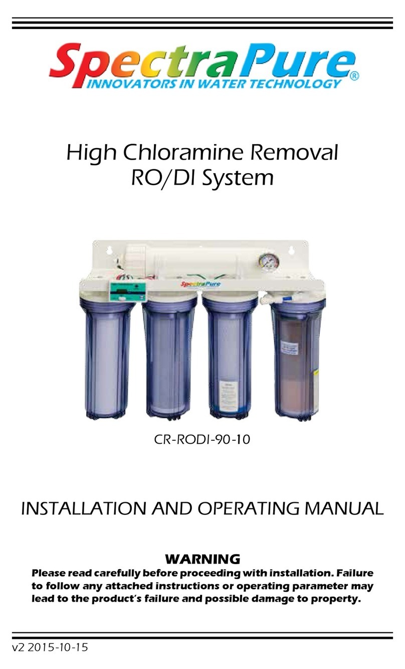 SpectraPure CR-RODI-90-10 Installation and operating manual