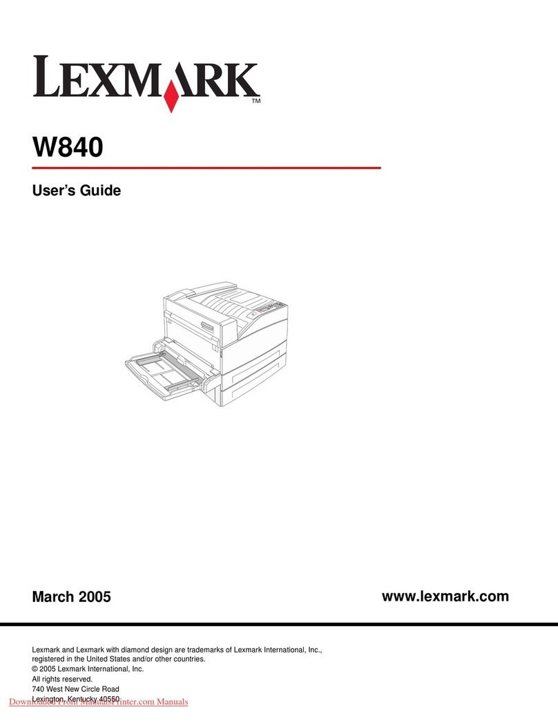 Lexmark W840 User manual