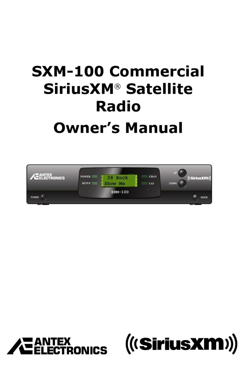 Antex electronics SXM-100 owner's manual