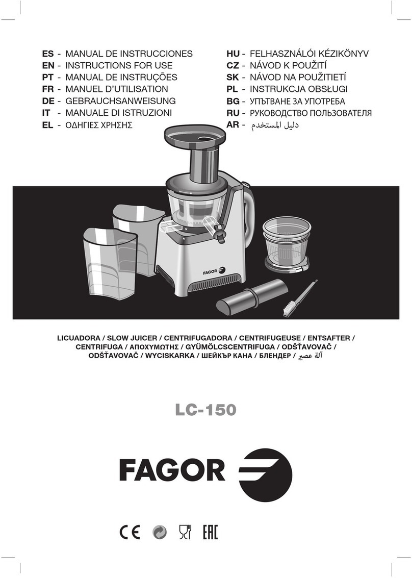 Fagor LC-150 Instructions for use
