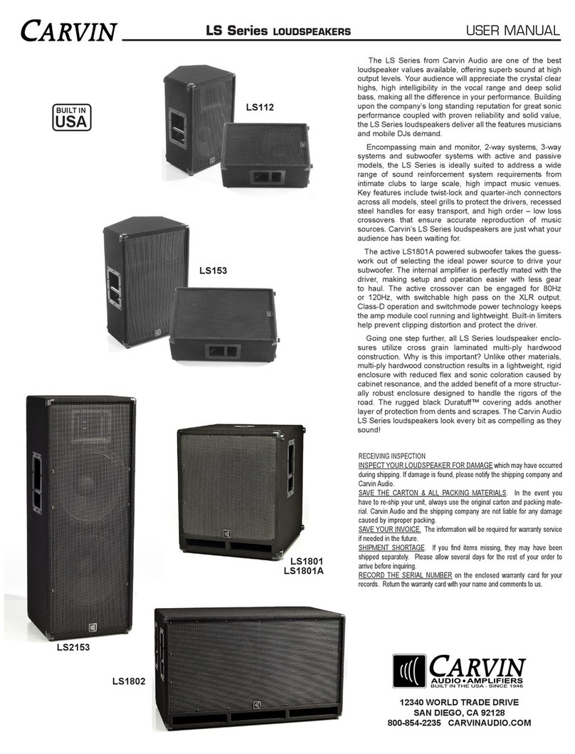CARVIN LS SERIES User manual