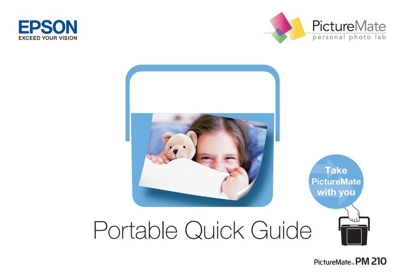 Epson PictureMate PM 210 User manual