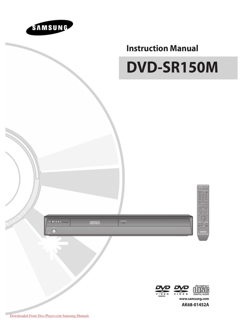 Samsung DVD-SR150M instruction manual