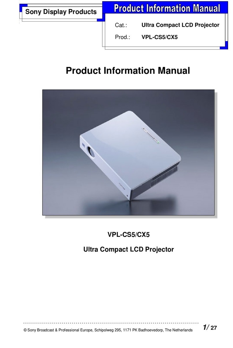 Sony VPL-CS5 Product information manual