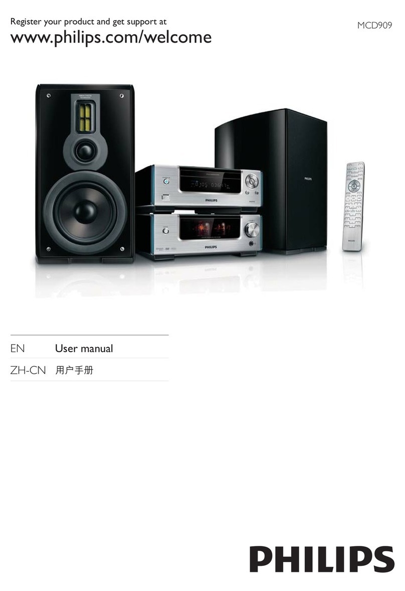 Philips MCD909 user manual