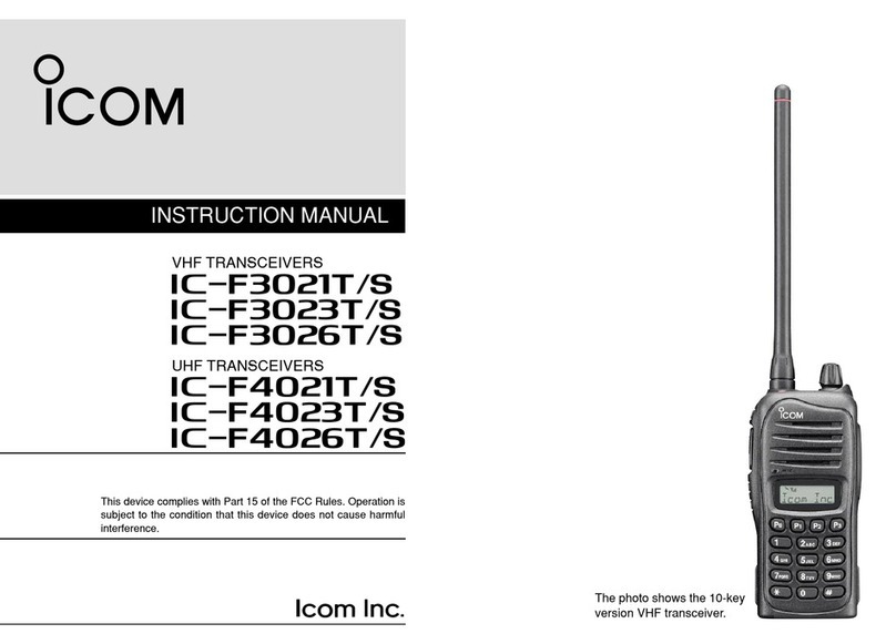 Icom iF3021T instruction manual