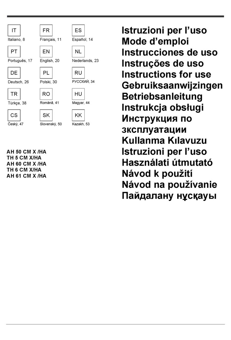 Hotpoint Ariston AH 50 CM X /HA User manual