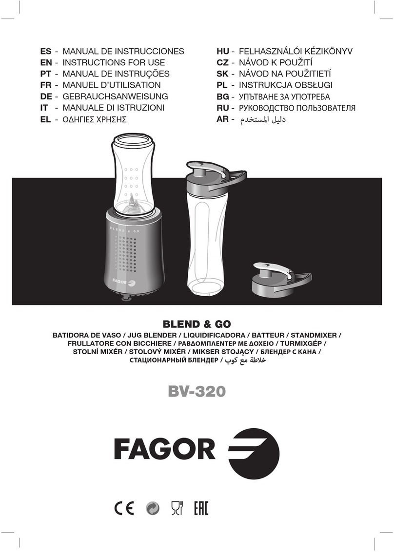 Fagor BV-320 Instructions for use