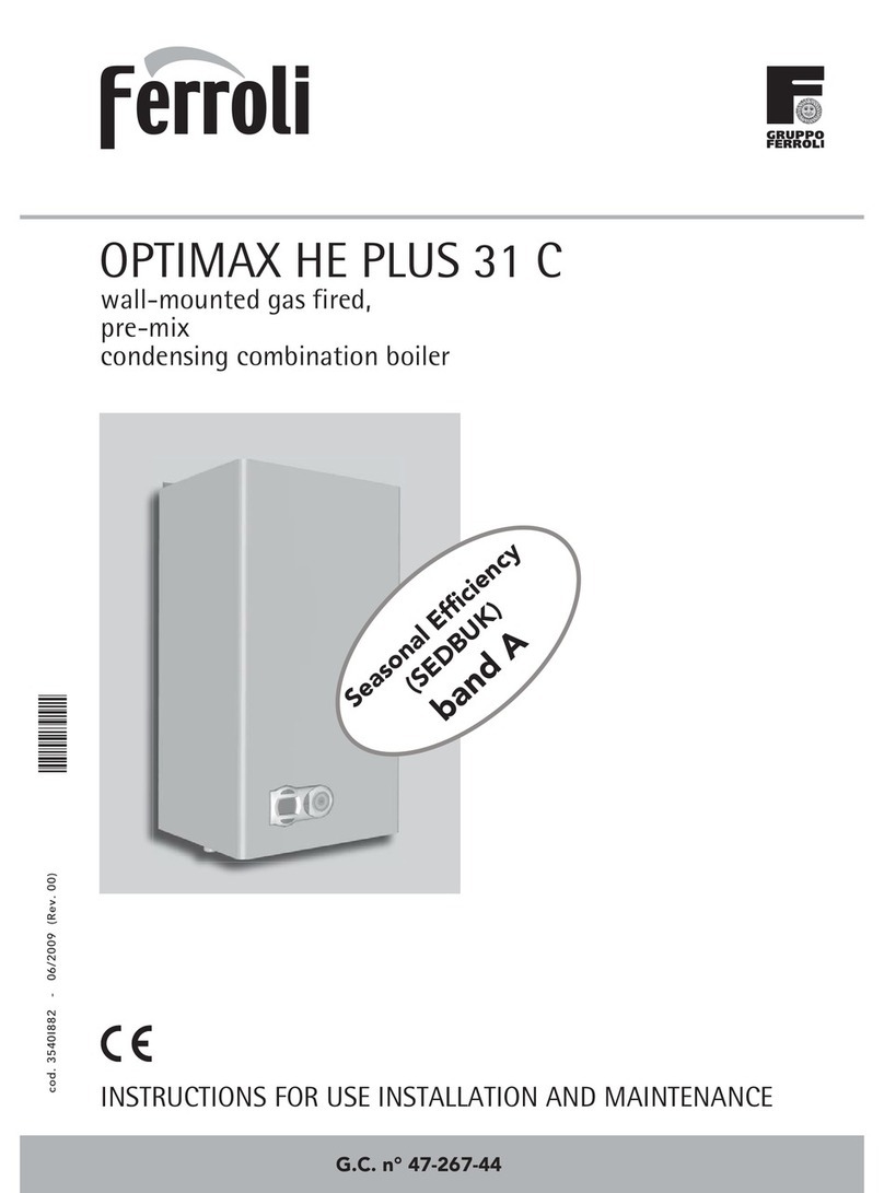 Ferroli OPTIMAX HE PLUS 31 C Troubleshooting guide