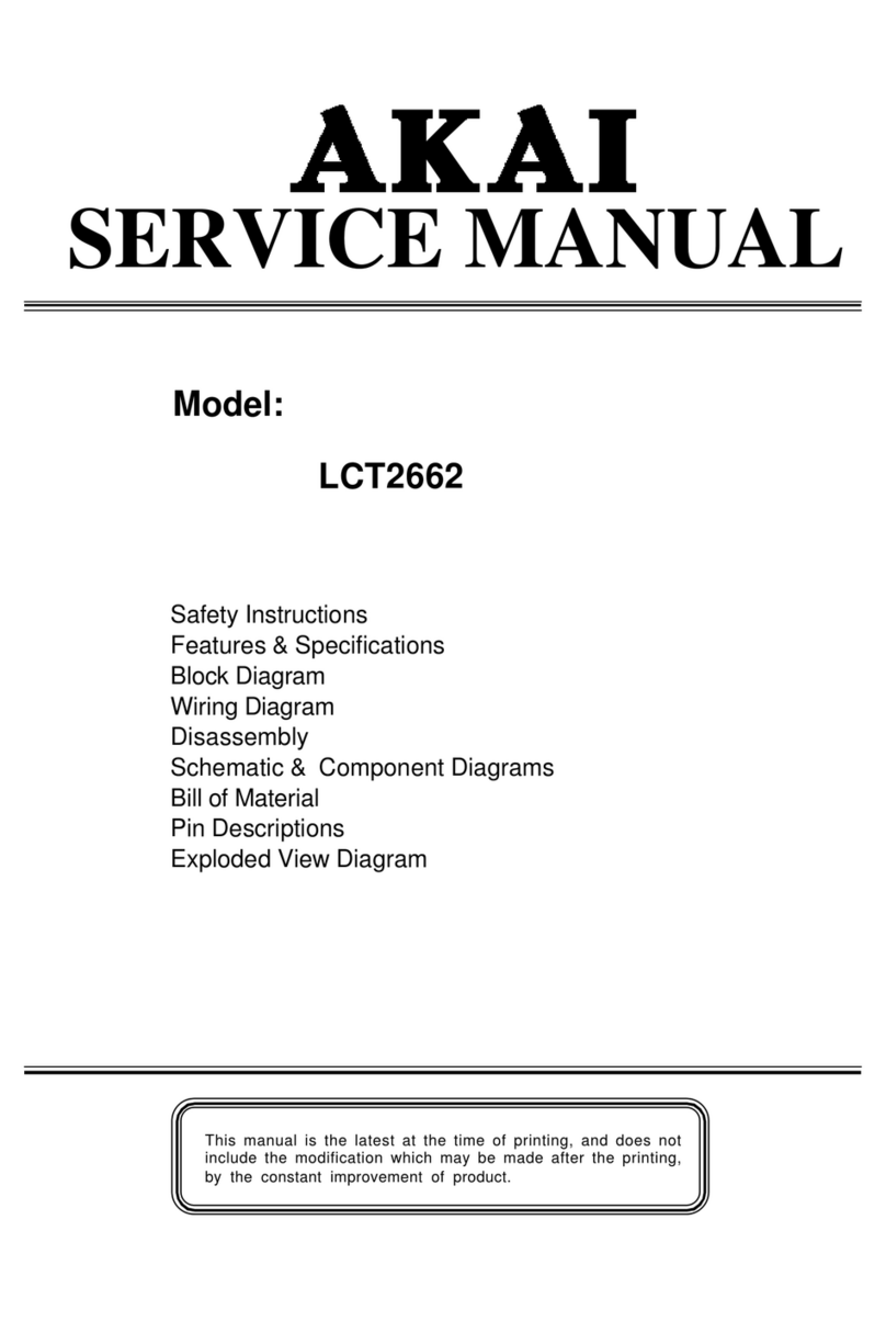 Akai LCT2662 User manual Akai LCT2662 User manual