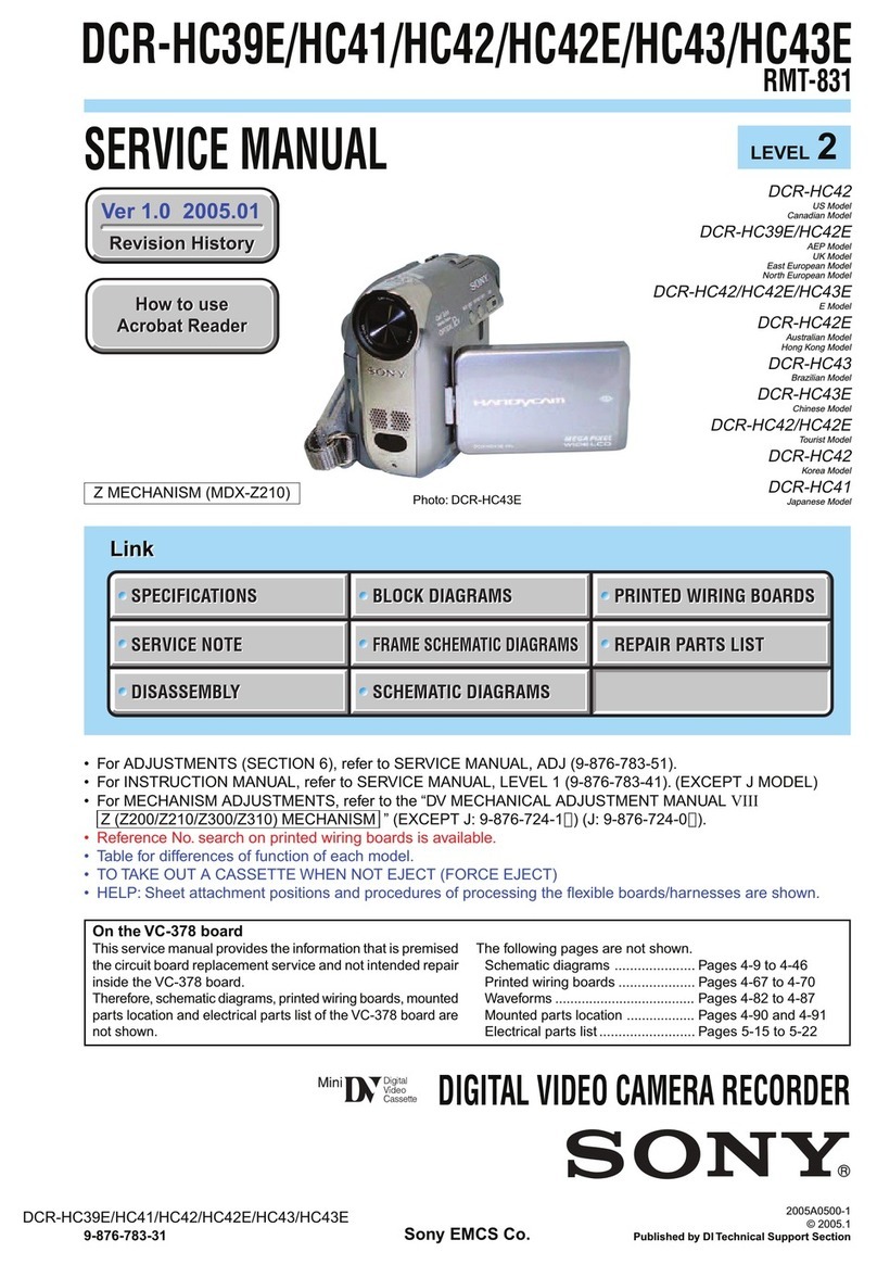 Sony Handycam DCR-HC39E User manual